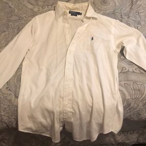 White dress button up